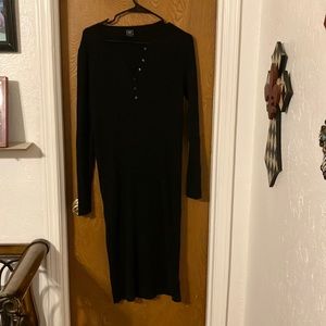 Gap maternity ribbed sweater dress with buttons
